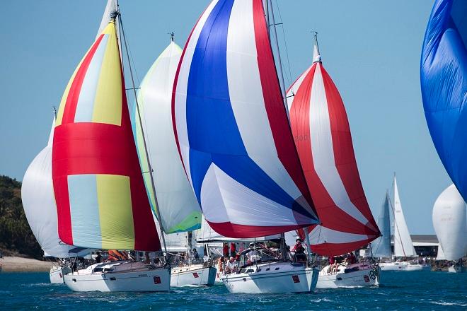 Spinnaker start from Dent Passage - Audi Hamilton Island Race Week 2014 © Andrea Francolini http://www.afrancolini.com/